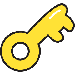 Key Icon from Stickies Colors Set