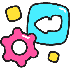 Keyboard Setting Icon from Stickies Colors Set