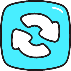 Keyboard Sync Icon from Stickies Colors Set