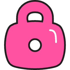 Lock Icon from Stickies Colors Set