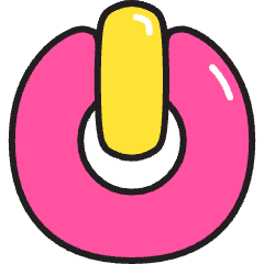 On Off 1 Icon from Stickies Colors Set
