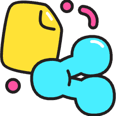 Share Document Icon from Stickies Colors Set