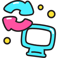 Sync To Computer Icon from Stickies Colors Set