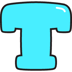 Text Icon from Stickies Colors Set
