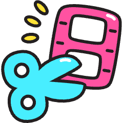 Video Editing Icon from Stickies Colors Set