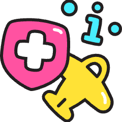 Onboard Safety Information Icon from Stickies Colors Set