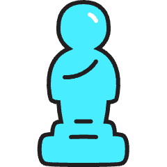 Statue Icon from Stickies Colors Set