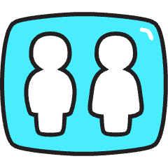 Toilet 2 Icon from Stickies Colors Set