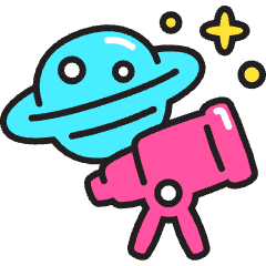 Astrology Study Icon from Stickies Colors Set