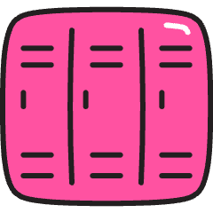 Locker Icon from Stickies Colors Set