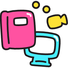 Online Class Icon from Stickies Colors Set