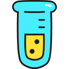 Science Tube Icon from Stickies Colors Set