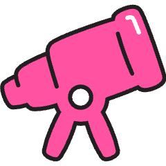 Telescope Icon from Stickies Colors Set