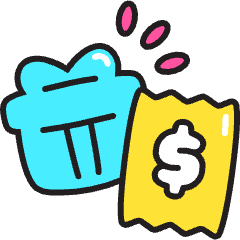 Gift Reciept Icon from Stickies Colors Set