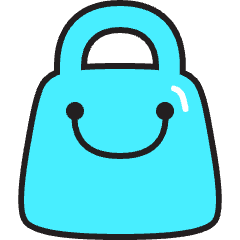 Shopping Bag Icon from Stickies Colors Set