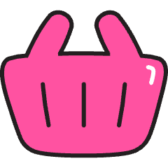 Shopping Basket Icon from Stickies Colors Set