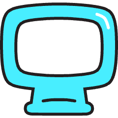 Computer Icon from Stickies Colors Set