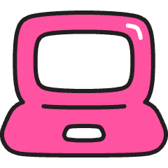 Labtop Icon from Stickies Colors Set