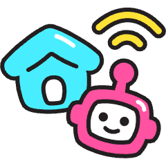 Smart Home Icon from Stickies Colors Set