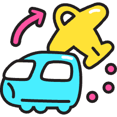 Airport Railroad Icon from Stickies Colors Set