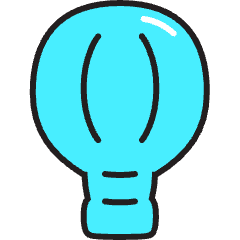 Balloon Icon from Stickies Colors Set