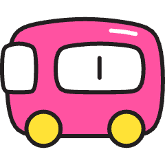 Bus Icon from Stickies Colors Set
