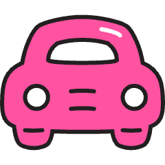 Car Icon from Stickies Colors Set