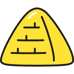 Pyramid Icon from Stickies Colors Set