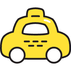 Taxi Icon from Stickies Colors Set