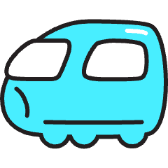 Train Icon from Stickies Colors Set