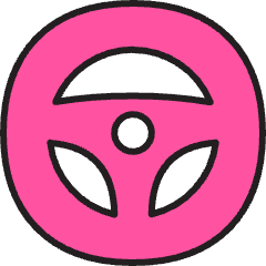 Wheel Icon from Stickies Colors Set