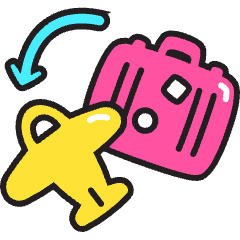 Loading Luggage Icon from Stickies Colors Set
