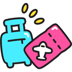 Onboard Luggage Icon from Stickies Colors Set