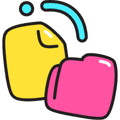 File And Folder Icon from Stickies Colors Set