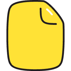 File Document Icon from Stickies Colors Set