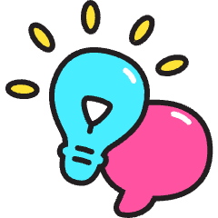 Idea Conversation Icon from Stickies Colors Set