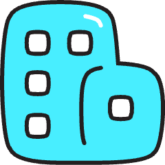 Office Building Icon from Stickies Colors Set