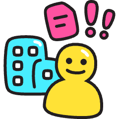 Office Work Icon from Stickies Colors Set
