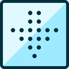 Arrow Dot Down Icon from Ultimate Duotone Set