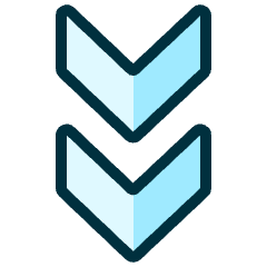 Arrow Double Down Icon from Ultimate Duotone Set