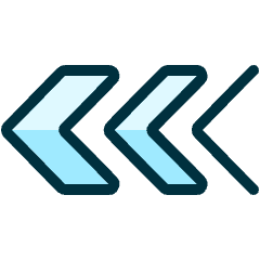 Arrow Double Left 1 Icon from Ultimate Duotone Set