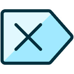 Arrow Right X Icon from Ultimate Duotone Set