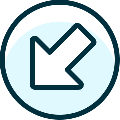 Arrow Thick Circle Bottom Left Corner Icon from Ultimate Duotone Set