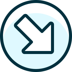 Arrow Thick Circle Bottom Right Corner Icon from Ultimate Duotone Set