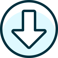Arrow Thick Circle Down Icon from Ultimate Duotone Set