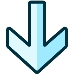 Arrow Thick Down 3 Icon from Ultimate Duotone Set