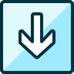 Arrow Thick Down 4 Icon from Ultimate Duotone Set