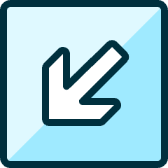 Arrow Thick Left Bottom Corner 4 Icon from Ultimate Duotone Set