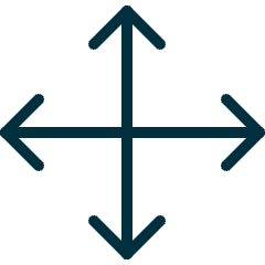 Diagram All Direction Expand Icon from Ultimate Duotone Set