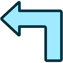 Diagram Arrow Corner Point Left Icon from Ultimate Duotone Set